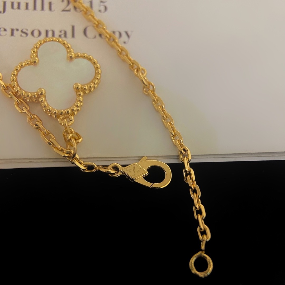 Van Cleef & Arpels Magic Alhambra Necklace, 6 Motifs Yellow Gold