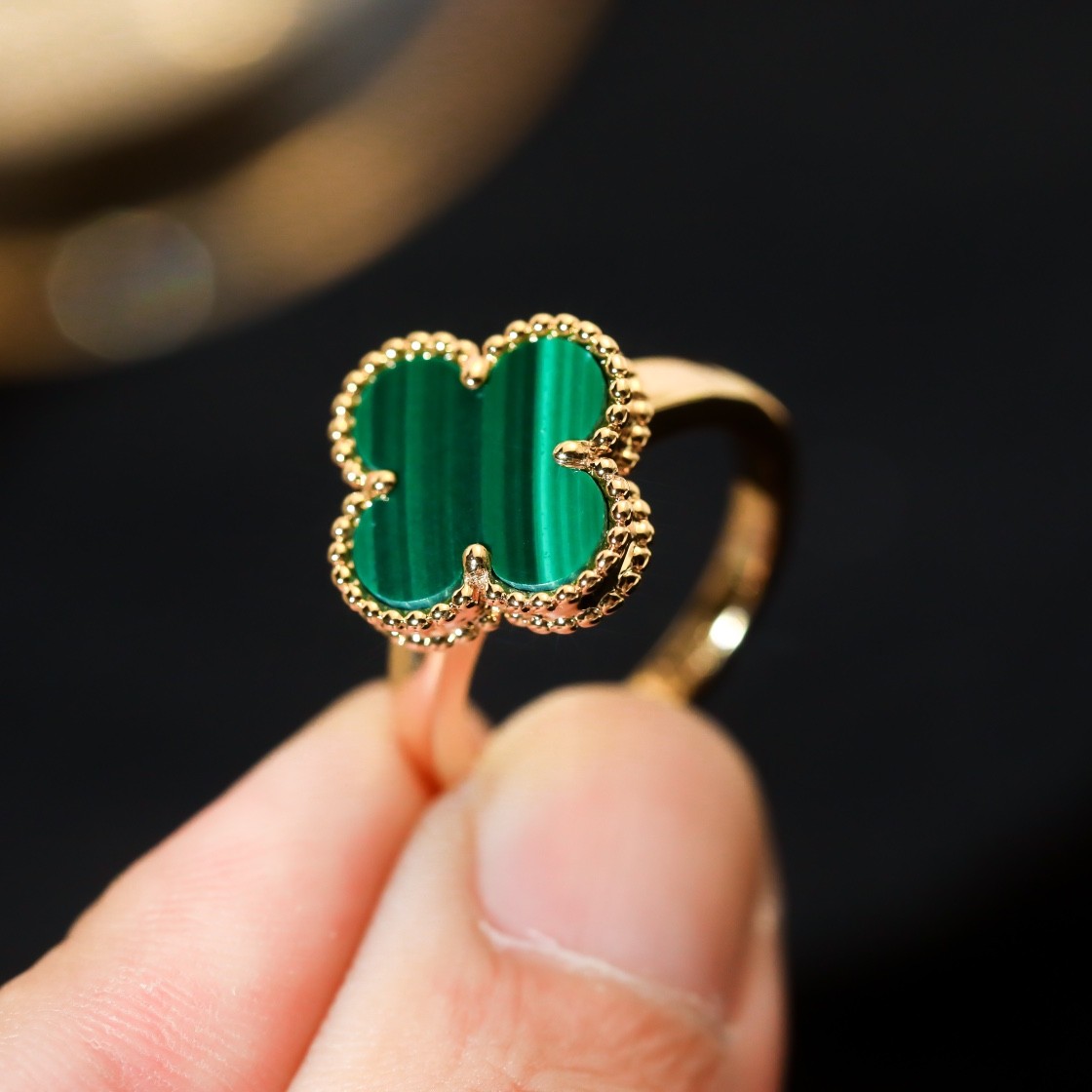 Van Cleef & Arpels Magic Alhambra Ring Malachite